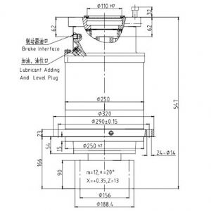 回轉(zhuǎn)減速機(jī)JHZ75